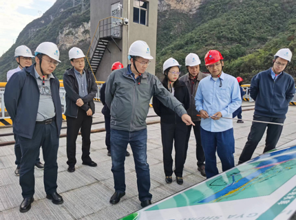 马水山赴jcjc5500公海贵宾会公司所属水库调研